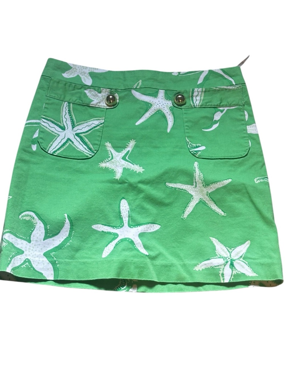 Melly M Green Starfish Print Mini Skirt Size 2 📦